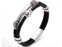 HY Wholesale Leather Jewelry Popular Leather Bracelets-HY0118B627