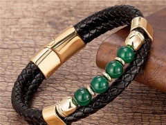 HY Wholesale Leather Jewelry Popular Leather Bracelets-HY0118B044