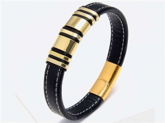 HY Wholesale Leather Jewelry Popular Leather Bracelets-HY0118B563