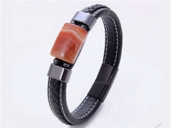 HY Wholesale Leather Jewelry Popular Leather Bracelets-HY0118B256