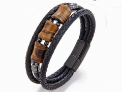 HY Wholesale Leather Jewelry Popular Leather Bracelets-HY0118B503