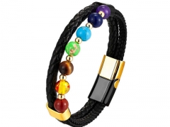 HY Wholesale Leather Jewelry Popular Leather Bracelets-HY0117B409