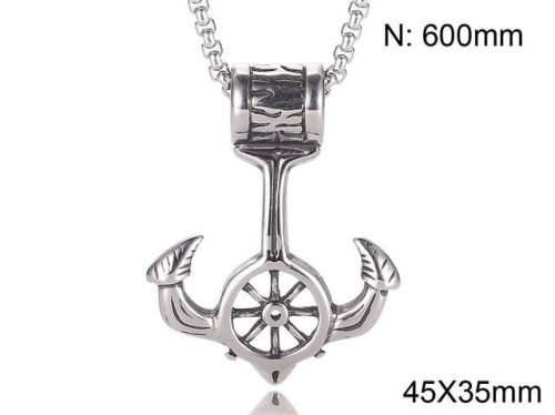 HY Wholesale Necklaces Stainless Steel 316L Jewelry Necklaces-HY0010P120