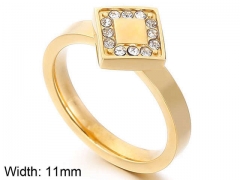 HY Wholesale Rings Jewelry 316L Stainless Steel Fashion Rings-HY0113R100