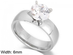 HY Wholesale Rings Jewelry 316L Stainless Steel Fashion Rings-HY0113R092
