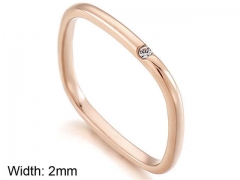 HY Wholesale Rings Jewelry 316L Stainless Steel Fashion Rings-HY0113R008