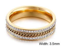 HY Wholesale Rings Jewelry 316L Stainless Steel Fashion Rings-HY0113R065
