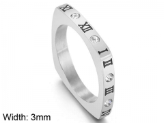 HY Wholesale Rings Jewelry 316L Stainless Steel Fashion Rings-HY0113R011