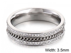 HY Wholesale Rings Jewelry 316L Stainless Steel Fashion Rings-HY0113R066
