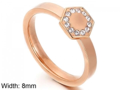 HY Wholesale Rings Jewelry 316L Stainless Steel Fashion Rings-HY0113R099