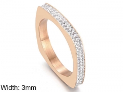 HY Wholesale Rings Jewelry 316L Stainless Steel Fashion Rings-HY0113R013