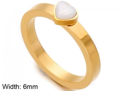 HY Wholesale Rings Jewelry 316L Stainless Steel Fashion Rings-HY0113R075