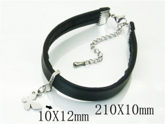 HY Wholesale Bracelets 316L Stainless Steel And Leather Jewelry Bracelets-HY91B0148NZ