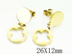 HY Wholesale Earrings 316L Stainless Steel Earrings-HY80E0572LE