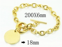 HY Wholesale Bracelets 316L Stainless Steel Jewelry Bracelets-HY91B0175OLY