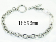 HY Wholesale Bracelets 316L Stainless Steel Jewelry Bracelets-HY06B0101MW