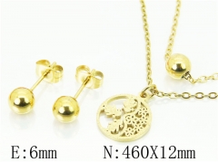 HY Wholesale Jewelry 316L Stainless Steel Earrings Necklace Jewelry Set-HY91S1332OW