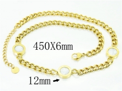 HY Wholesale Necklaces Stainless Steel 316L Jewelry Necklaces-HY32N0655HHD