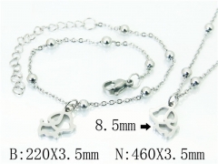 HY Wholesale Stainless Steel 316L Necklaces Bracelets Sets-HY91S1224HQQ