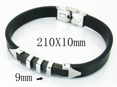HY Wholesale Bracelets 316L Stainless Steel And Leather Jewelry Bracelets-HY23B0196HLX