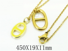 HY Wholesale Necklaces Stainless Steel 316L Jewelry Necklaces-HY21N0108HIB