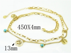 HY Wholesale Necklaces Stainless Steel 316L Jewelry Necklaces-HY32N0660HJE