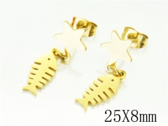 HY Wholesale Earrings 316L Stainless Steel Earrings-HY91E0395ME