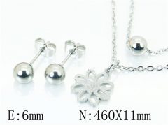 HY Wholesale Jewelry 316L Stainless Steel Earrings Necklace Jewelry Set-HY91S1268MR