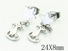 HY Wholesale Earrings 316L Stainless Steel Earrings-HY91E0380LW