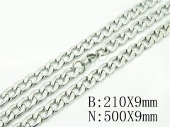 HY Wholesale Stainless Steel 316L Necklaces Bracelets Sets-HY40S0503HHL