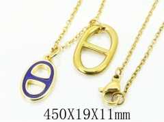 HY Wholesale Necklaces Stainless Steel 316L Jewelry Necklaces-HY21N0112HIX