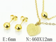 HY Wholesale Jewelry 316L Stainless Steel Earrings Necklace Jewelry Set-HY91S1340OV