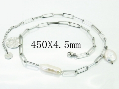 HY Wholesale Necklaces Stainless Steel 316L Jewelry Necklaces-HY56N0073HKD