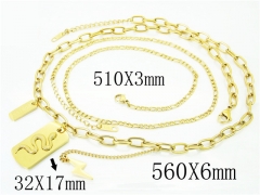 HY Wholesale Necklaces Stainless Steel 316L Jewelry Necklaces-HY32N0658HJE
