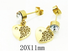 HY Wholesale Earrings 316L Stainless Steel Earrings-HY91E0404OF
