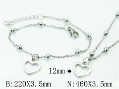 HY Wholesale Stainless Steel 316L Necklaces Bracelets Sets-HY91S1244HWW