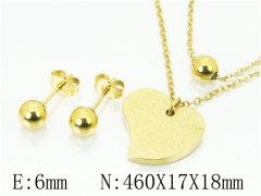 HY Wholesale Jewelry 316L Stainless Steel Earrings Necklace Jewelry Set-HY91S1312PW