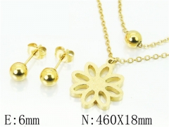 HY Wholesale Jewelry 316L Stainless Steel Earrings Necklace Jewelry Set-HY91S1320PT