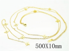 HY Wholesale Necklaces Stainless Steel 316L Jewelry Necklaces-HY80N0577HZL