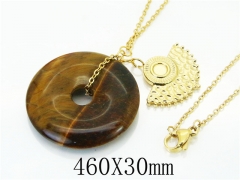 HY Wholesale Necklaces Stainless Steel 316L Jewelry Necklaces-HY92N0378HLE