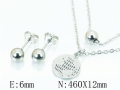 HY Wholesale Jewelry 316L Stainless Steel Earrings Necklace Jewelry Set-HY91S1265MU