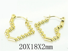 HY Wholesale Earrings 316L Stainless Steel Earrings-HY70E0818LW