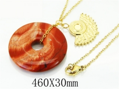 HY Wholesale Necklaces Stainless Steel 316L Jewelry Necklaces-HY92N0376HLQ