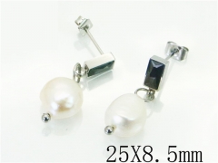 HY Wholesale Earrings 316L Stainless Steel Earrings-HY06E0323MX