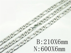 HY Wholesale Stainless Steel 316L Necklaces Bracelets Sets-HY40S0468OL