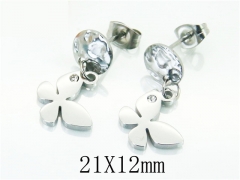 HY Wholesale Earrings 316L Stainless Steel Earrings-HY91E0385MT