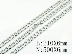 HY Wholesale Stainless Steel 316L Necklaces Bracelets Sets-HY40S0485NL