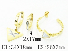 HY Wholesale Earrings 316L Stainless Steel Earrings-HY32E0220HTT