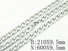 HY Wholesale Stainless Steel 316L Necklaces Bracelets Sets-HY40S0510HJC