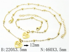 HY Wholesale Stainless Steel 316L Necklaces Bracelets Sets-HY91S1200HIW